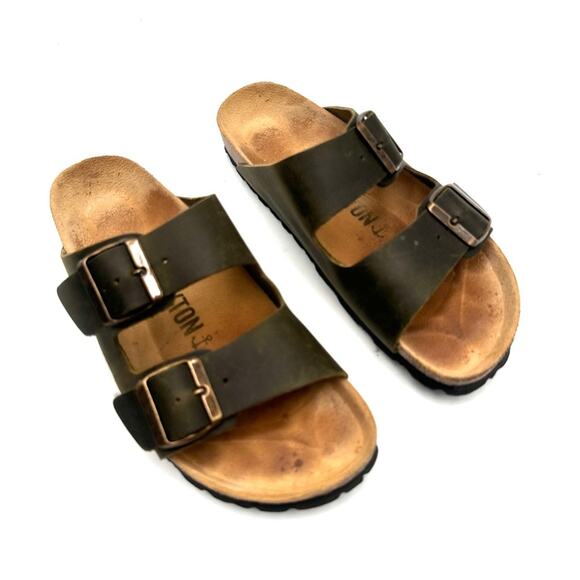 BAYTON Women's Atlas Sandals musk green leather - SIZE 7 wmn - Picture 10 of 11